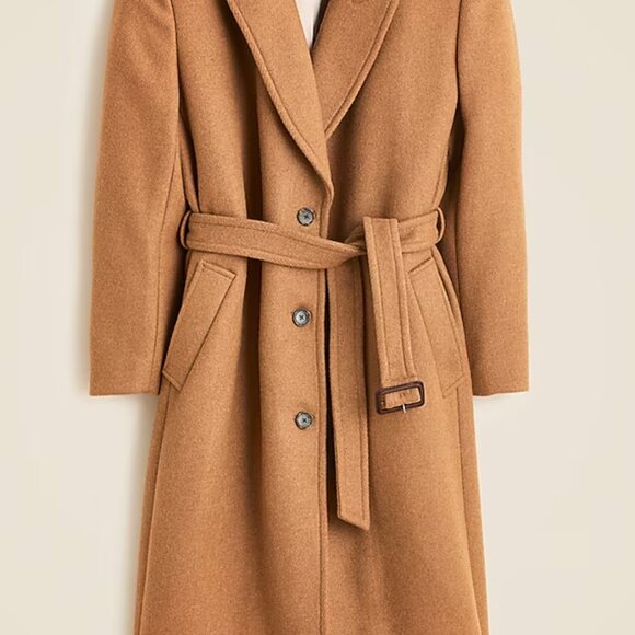 Elegant Tan Women's Coat - Picture 3 of 3